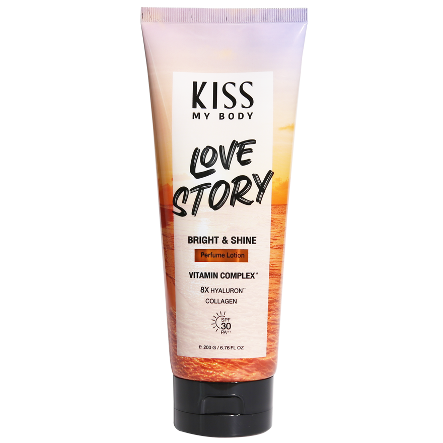 Kiss My Body Bright & Shine Perfume Lotion Love Story