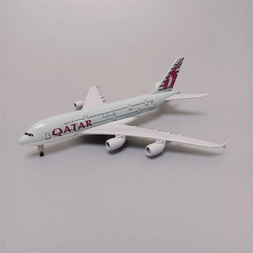 Qatar Airways Airbus QR380 Die-Cast Model Plane – 18–20cm | LIMITED EDITION