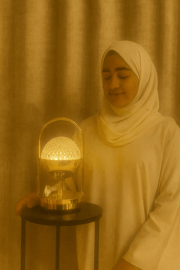 Crystal Patterned Decorative Table Lamp