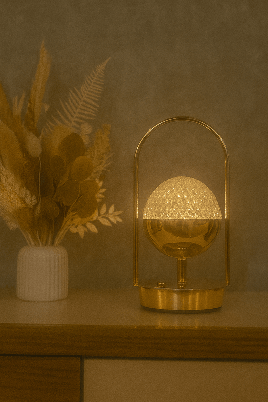 Crystal Patterned Decorative Table Lamp