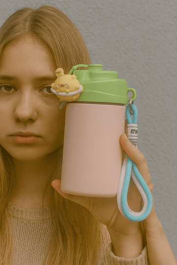 Cute Pastel Portable Water Bottle