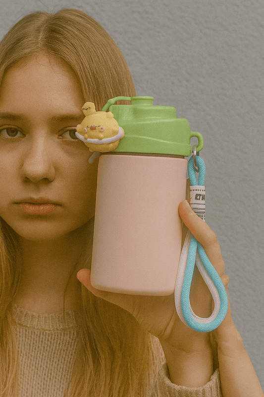 Cute Pastel Portable Water Bottle