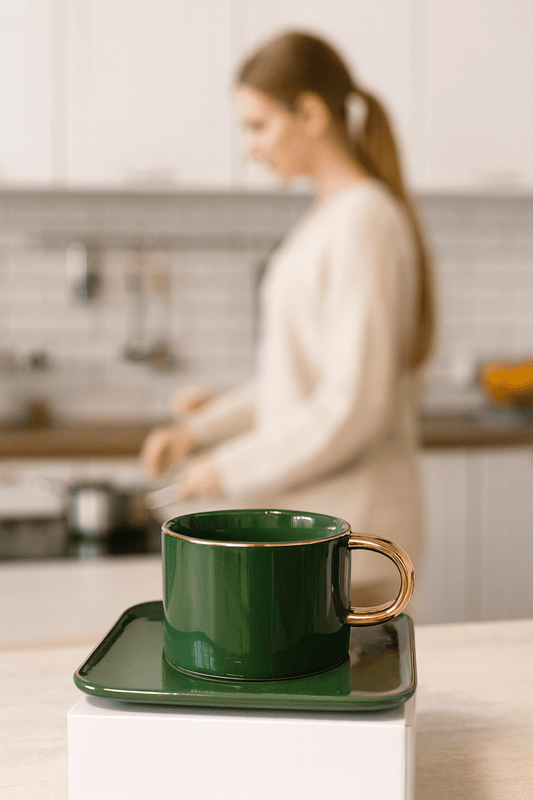 Elegant Ceramic Cup & Saucer Set