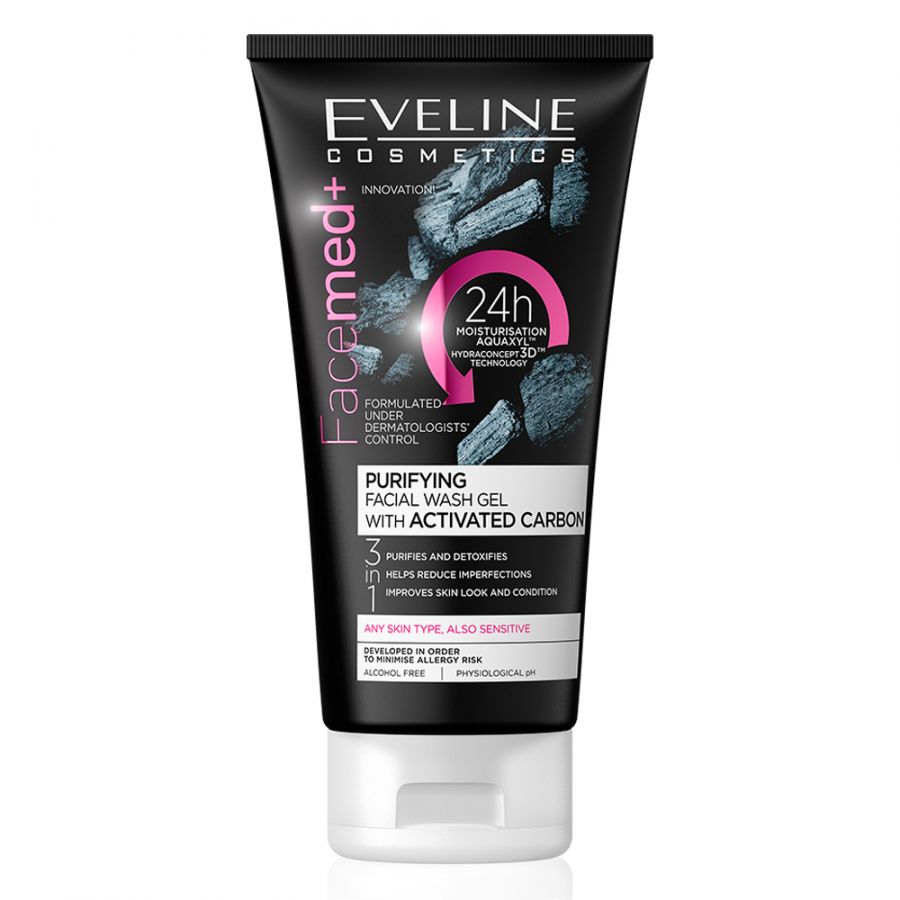 Eveline Cosmetics - Facemed+ Purifying Facial Wash Activated Carbon (Original)