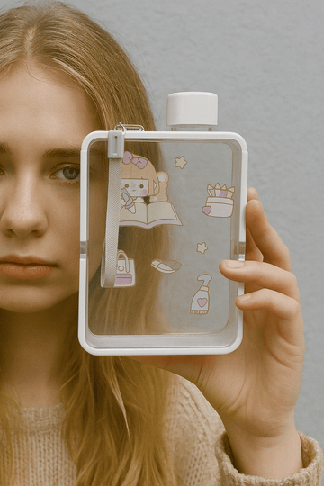 Flat Cartoon Water Bottle