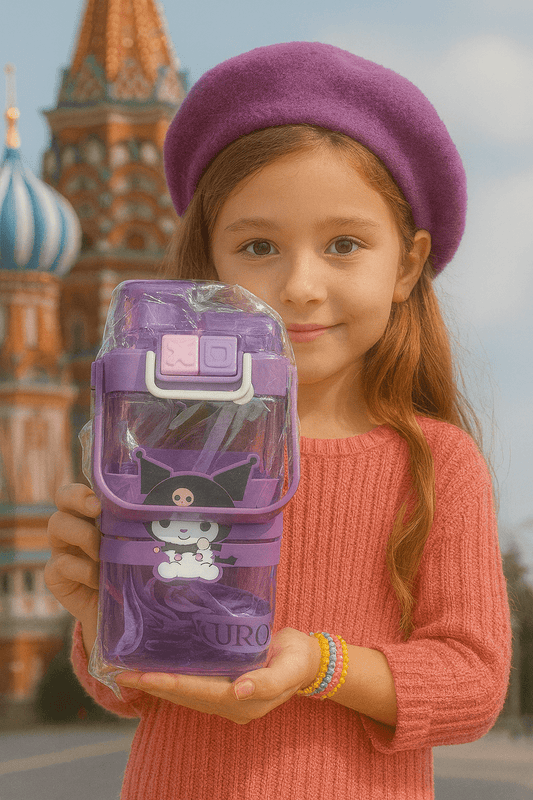 Kuromi Square Water Bottle