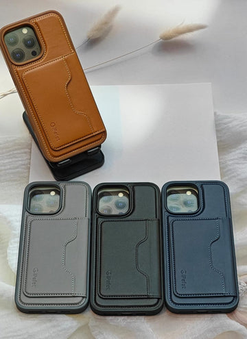Leather Style Wallet Case iPhone