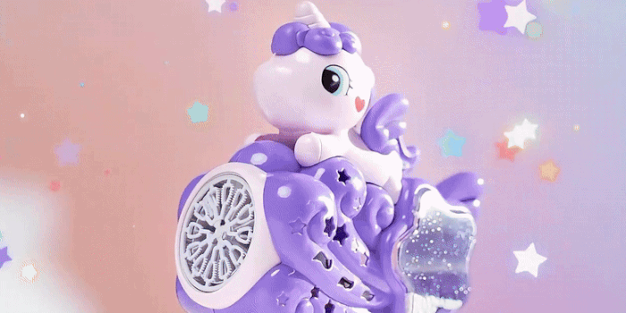 Unicorn Snowflake Bubble Gun