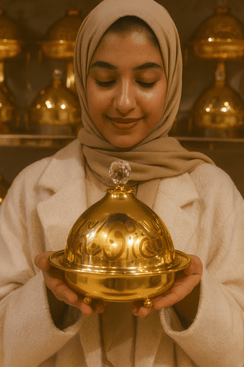 Luxury Arabic-Inspired Gold Food Warmer ©