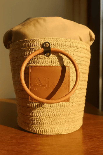 Qahwati Woven Straw Handbags