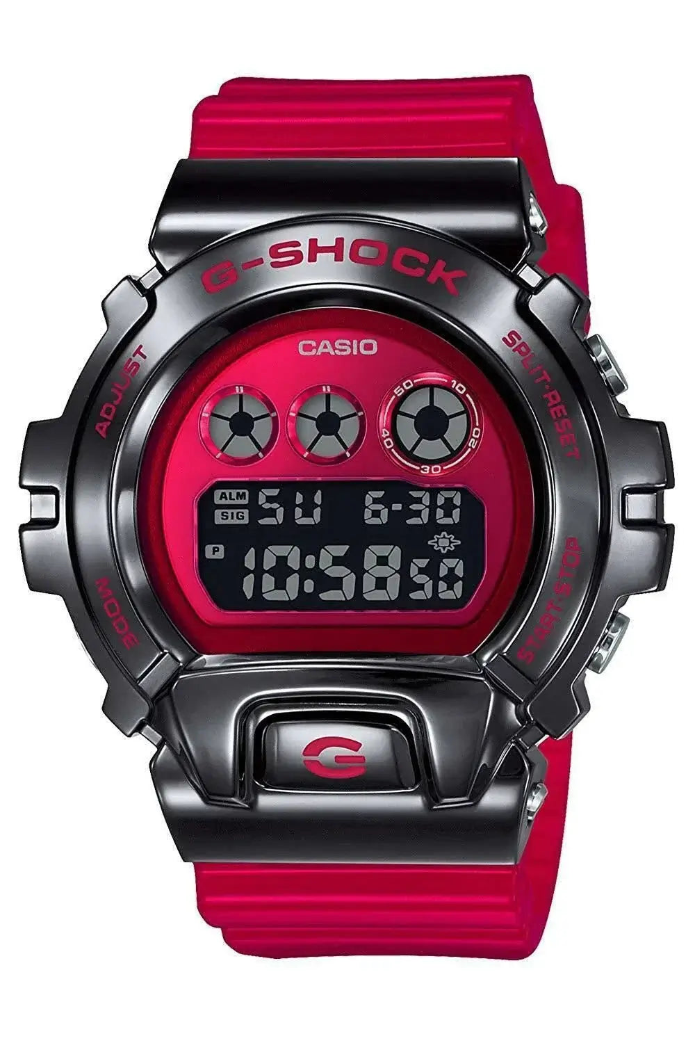 Casio G-Shock GM-6900B-4DR Analog/Digital Watch – Metal Bezel, Shock Resistant, Bold Red Style | LetsTango UAE