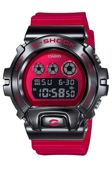Casio G-Shock GM-6900B-4DR Analog/Digital Watch – Metal Bezel, Shock Resistant, Bold Red Style | LetsTango UAE