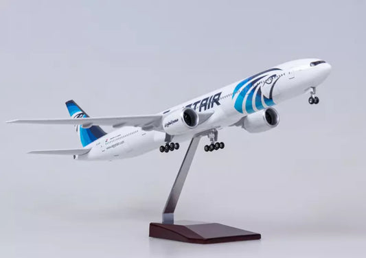 EgyptAir Boeing MS777 Die-Cast Model Plane with LED Lights– 43–47cm