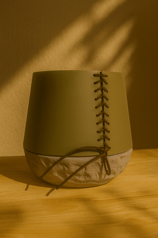 Two-Tone Decorative Storage Bin